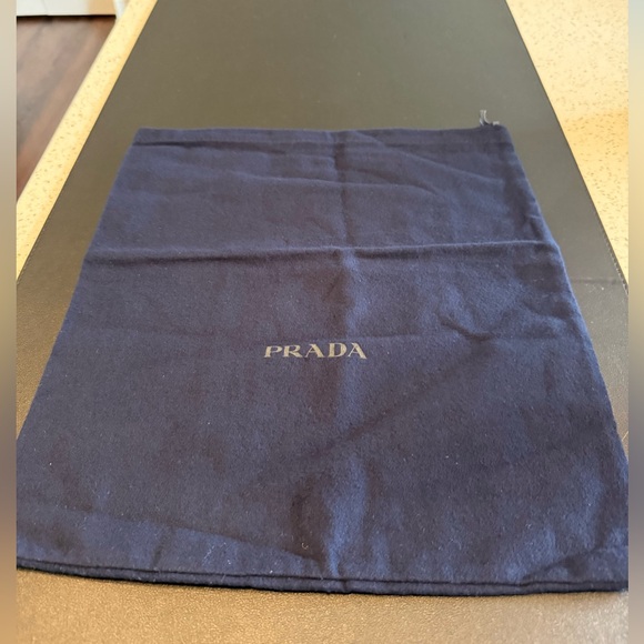 Prada Navy Blue Fabric Pouch - Picture 1 of 8